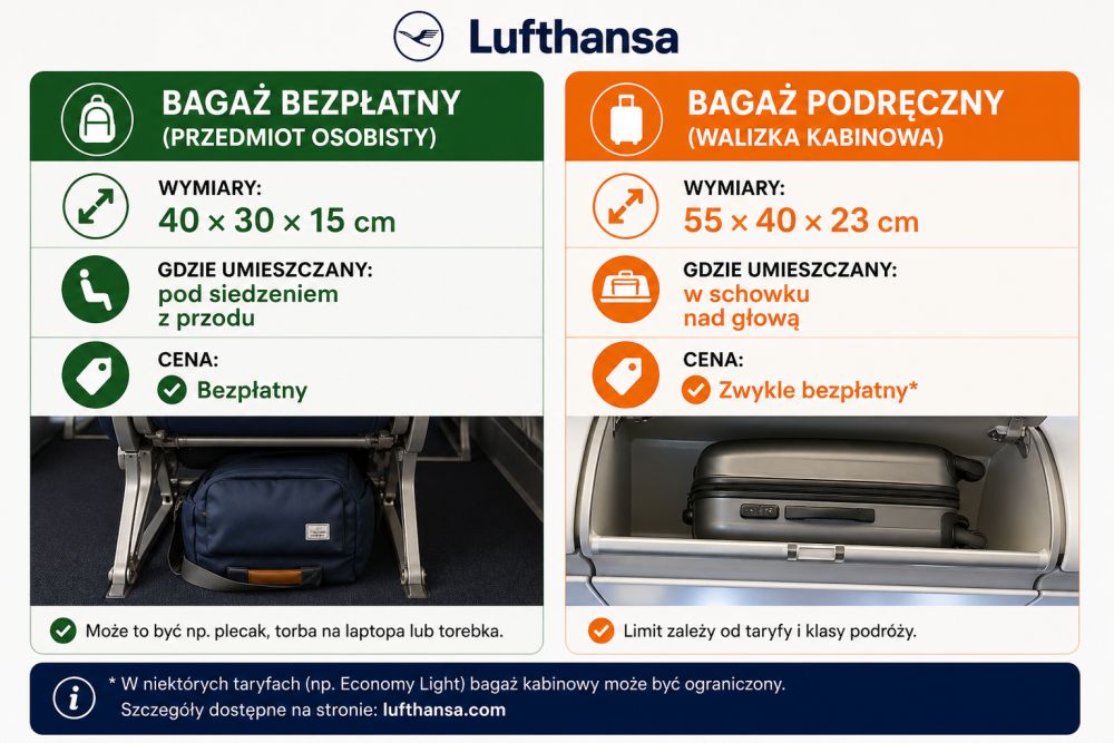 bagaz bezplatny Lufthansa